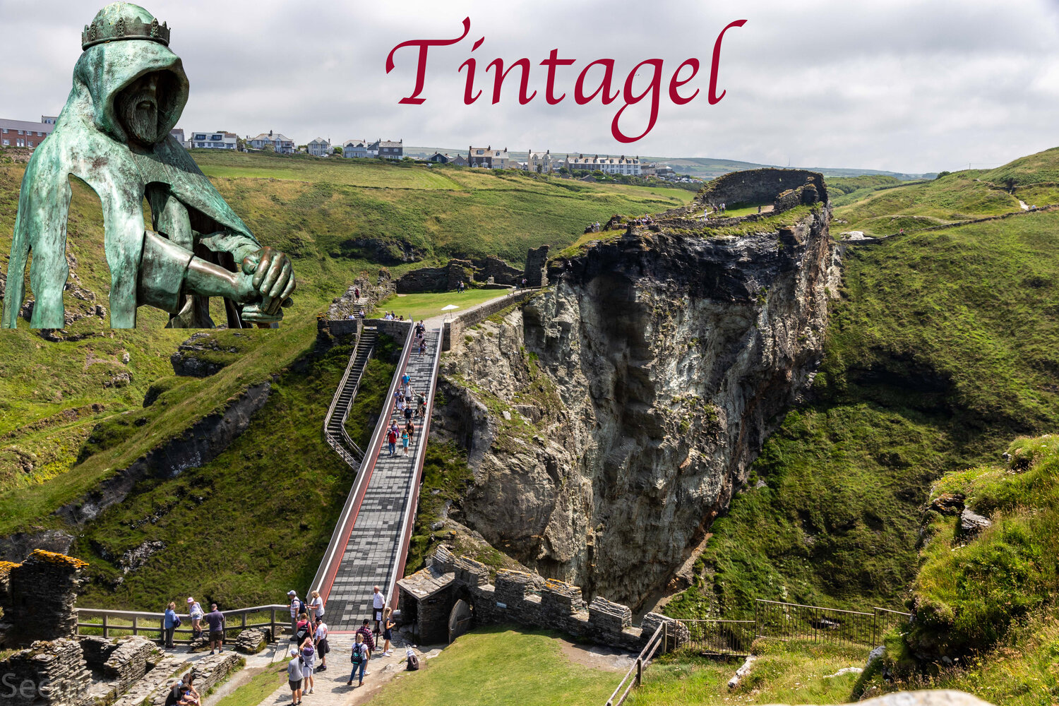 Замок Tintagel Англия